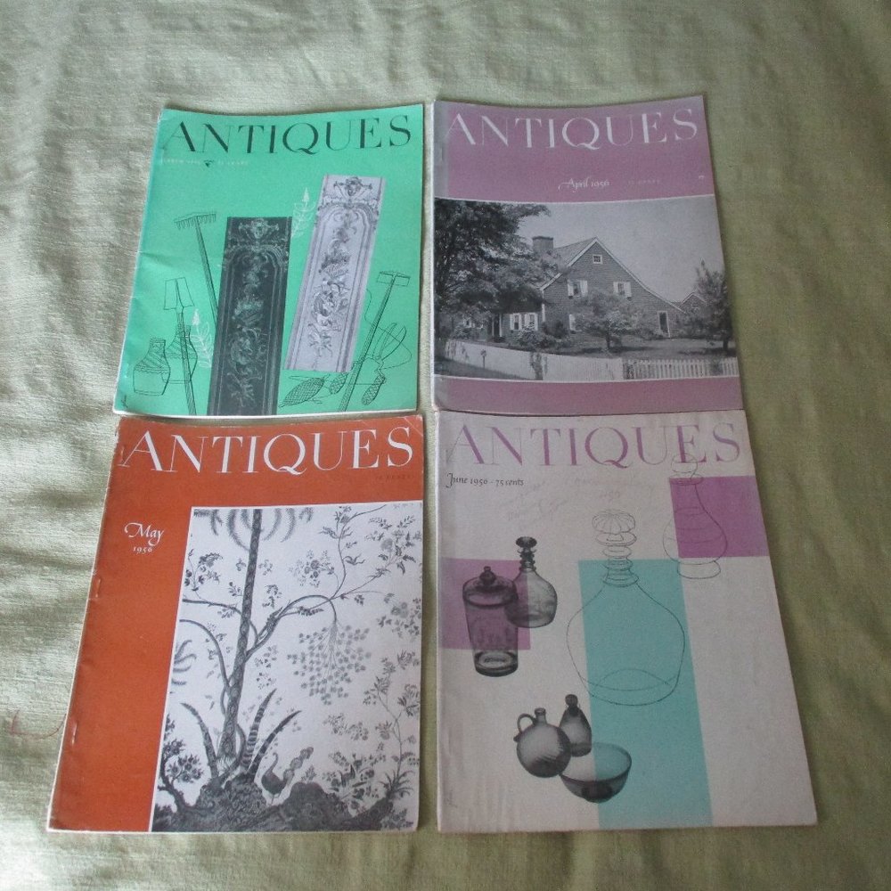 4 Antiques Magazines 1956